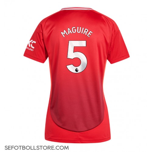 Manchester United Harry Maguire #5 Replika Hemmatröja Dam 2024-25 Kortärmad